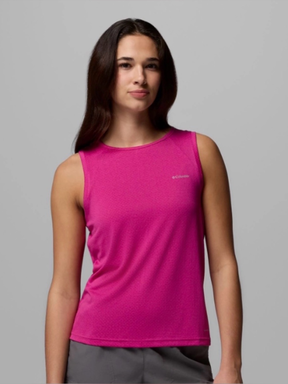 #439-Columbia Women’s Pink Sun Trek Tank Top Sz.Sm